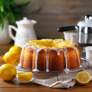 Homemade Moist Lemon Pound Cake-Best Seller, Southern Pound Cake, Recipe, Recipe Card