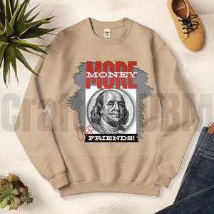 More Money Less Friends PNG File – Instant Download Digital Art, 2 PNG Files