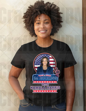 Harris for President png, Kamala Harris, Election 2024, President Harris, I'm Rocking With Her, sublimation design, instant download