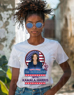 Harris for President png, Kamala Harris, Election 2024, President Harris, I'm Rocking With Her, sublimation design, instant download