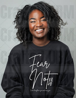 Fear Not Religious PNG - Inspirational Christian Design,  Isaiah 41-10