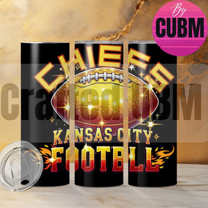 Sports Themed Design 20oz Sublimation Tumbler Wrap, KC, Straight Skinny Tumbler Wrap PNG, Kansas, sublimation design, instant download