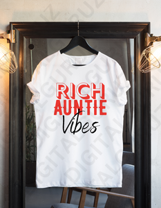 Custom “Rich Auntie ” T-Shirt, MJB