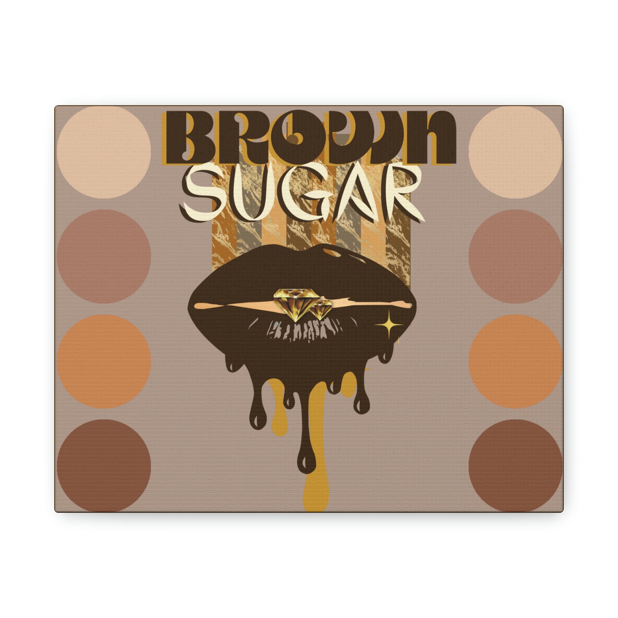 Sugar-Coated Melanin: Celebrating the Beauty of Brown Skin Canvas