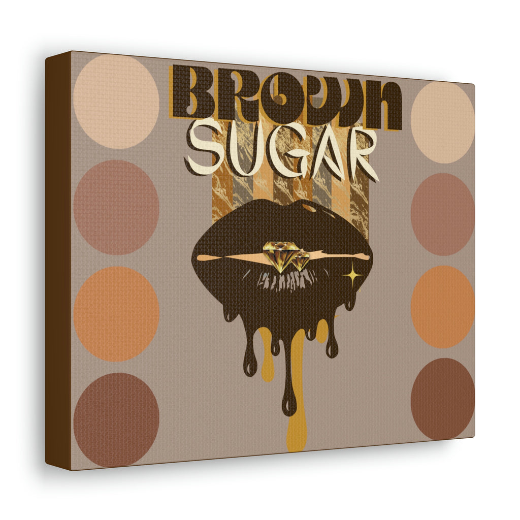 Sugar-Coated Melanin: Celebrating the Beauty of Brown Skin Canvas