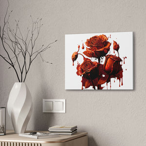 Scarlet Splendor: A Canvas of Large Red Roses